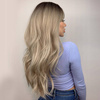 Peruka blond brąz falowana jak naturalna 