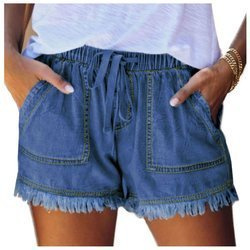 Spodenki jeans szorty ciemny niebieski