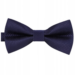 Muszka dziecięca w drobną kratkę - granatowa