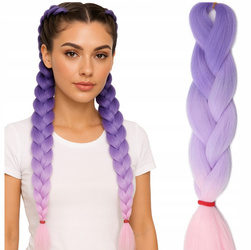 Włosy syntetyczne warkoczyki dredy ombre