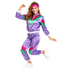 Dres w stylu retro z lat 70. i 80 - fioletowy