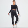 Komplet zestaw sportowy legginsy bezszwowe + top 