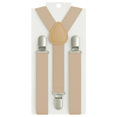 Szelki dziecięce 2,5 cm beżowy