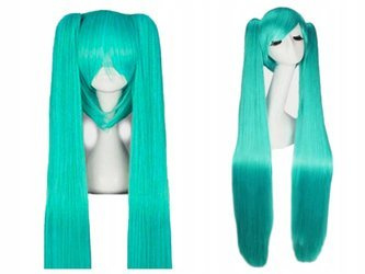 Peruka turkusowa cosplay hatsune miku anime manga