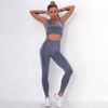 Komplet zestaw sportowy legginsy bezszwowe + top 