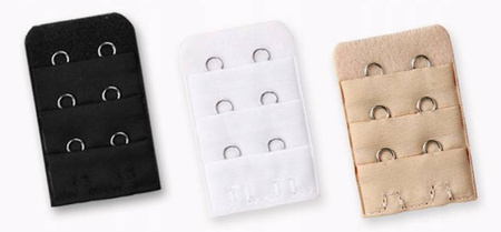 Zestaw przedłużka do biustonosza haftki 3 szt