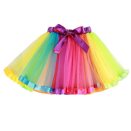 Strój zestaw lata 80. tęczowy