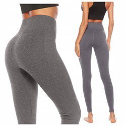 Legginsy sportowe gładkie siłownia fitness wysoki stan