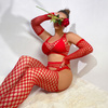 Bodystocking z dużymi oczkami 