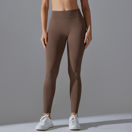 Legginsy sportowe z wysoki stanem i  marszczeniami