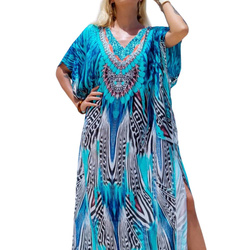 Pareo długa narzutka plażowa tunika luźna