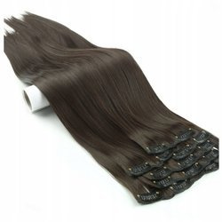 Doczepiane włosy clip-in jak naturalne 60cm 6 taśm