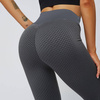 Legginsy sportowe push up wysoki stan karbowane
