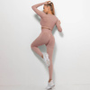 Komplet sportowy legginsy bezszwowe + top