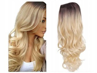 Peruka długa ombre blond fale
