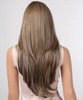 Peruka lace front długa brąz blond ombre