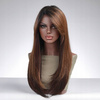 Peruka długa prosta brąz lace front