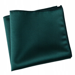 Poszetka męska w prążki - ciemnozielona