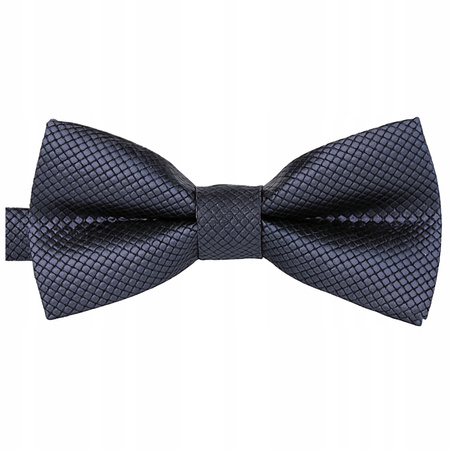 Muszka dziecięca w drobną kratkę - grafitowa