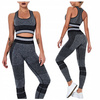 Komplet sportowy legginsy bezszwowe + top 