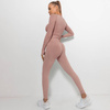 Komplet sportowy legginsy bezszwowe + top