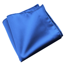 Poszetka męska gładka - chabrowa