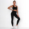Komplet zestaw sportowy legginsy bezszwowe + top 