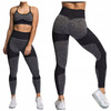 Komplet zestaw sportowy legginsy bezszwowe + top 