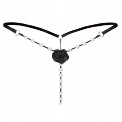 Stringi koronkowe paseczki perełki