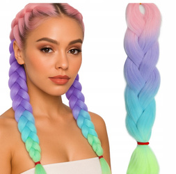 Włosy syntetyczne warkoczyki dredy ombre