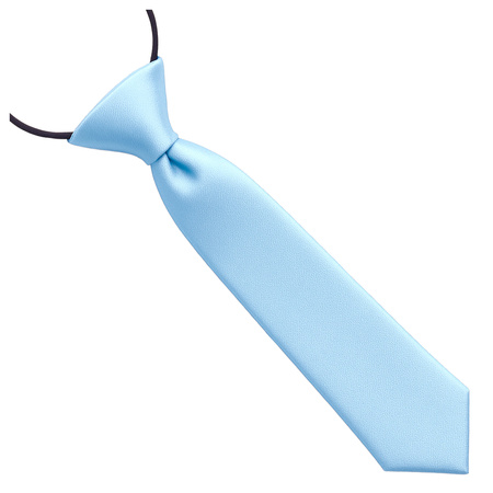 Krawat dziecięcy na gumce - jasnoniebieski