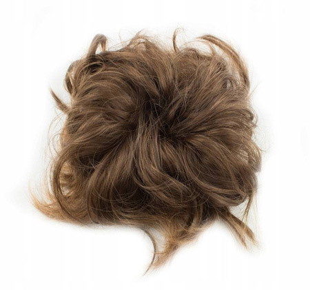 Doczepiany kok na gumce treska gęste włosy