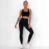Komplet zestaw sportowy legginsy bezszwowe + top 