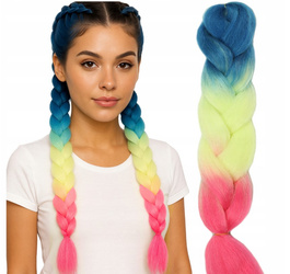 Włosy syntetyczne warkoczyki dredy ombre