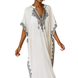 Pareo długa narzutka plażowa tunika luźna