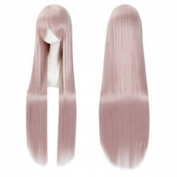 Peruka długa rose gold prosta cosplay