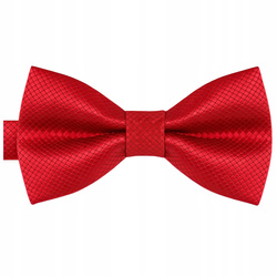 Muszka dziecięca w drobną kratkę - czerwona