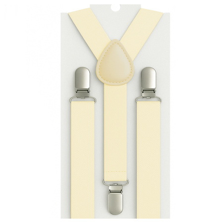 Szelki dziecięce 2,5 cm kość słoniowa