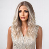Peruka lace front długa brąz blond ombre
