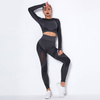 Komplet zestaw sportowy legginsy bezszwowe + top 