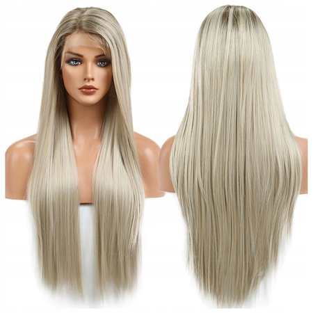 Peruka blond prosta lace front