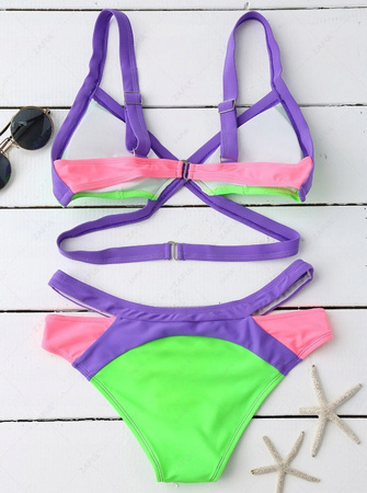 Bikini neonowe strój kąpielowy 