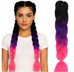 Włosy syntetyczne warkoczyki dredy ombre