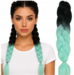 Włosy syntetyczne kolorowe dredy warkocze ombre