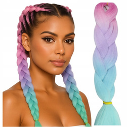 Włosy syntetyczne warkoczyki dredy ombre