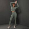 Komplet zestaw sportowy legginsy + top 
