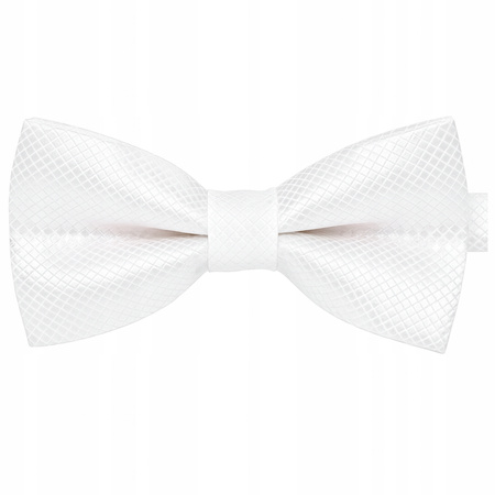 Muszka dziecięca w drobną kratkę - biała