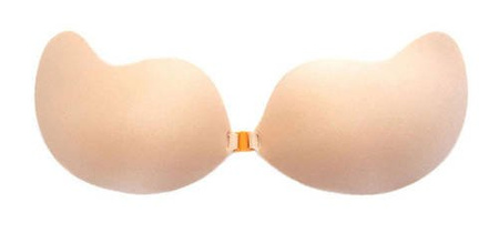 Biustonosz samonośny beżowy push up