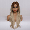 Peruka długa ombre blond brąz fale