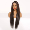 Peruka lace front długa brąz prosta
